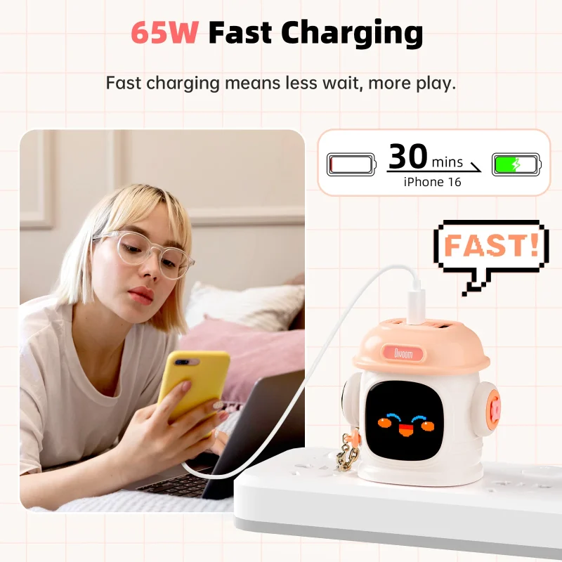 Divoom Dipow-65W Multi-socket Fast Charger – Buy at Findnexora